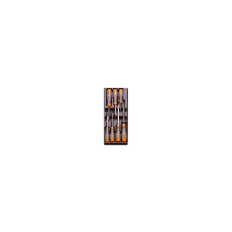 T180 Termoformado rígido con destornilladores planos y Phillips&reg,, BetaGrip