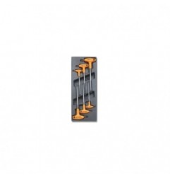T55 Termoformado rígido con llaves acodadas para tornillos Torx&reg,, con mango