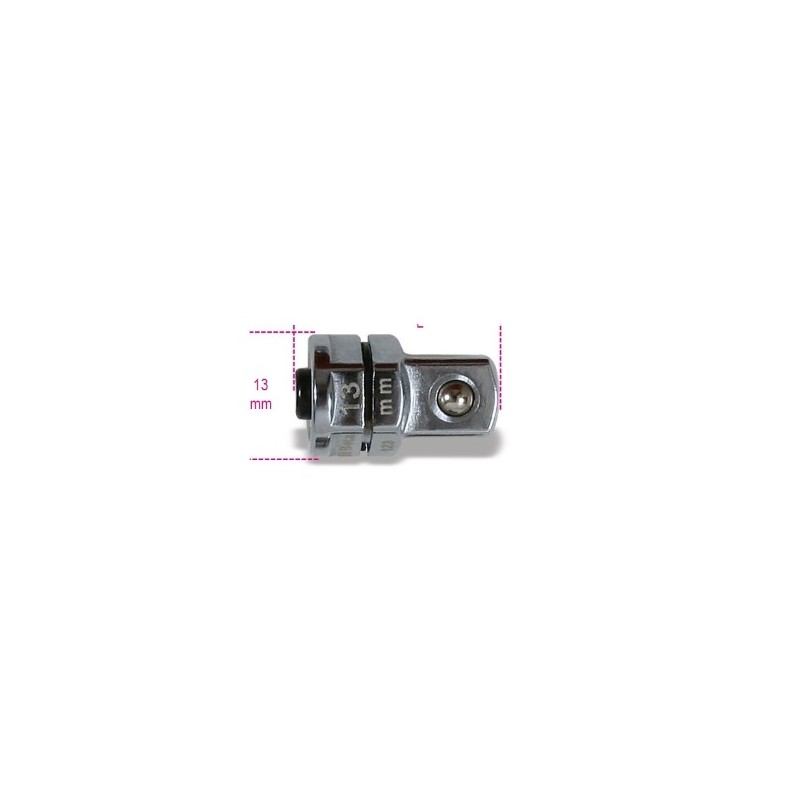 123Q3/8 Adaptador de desenganche rápido de 3/8&quot, para llaves de carraca 13 mm