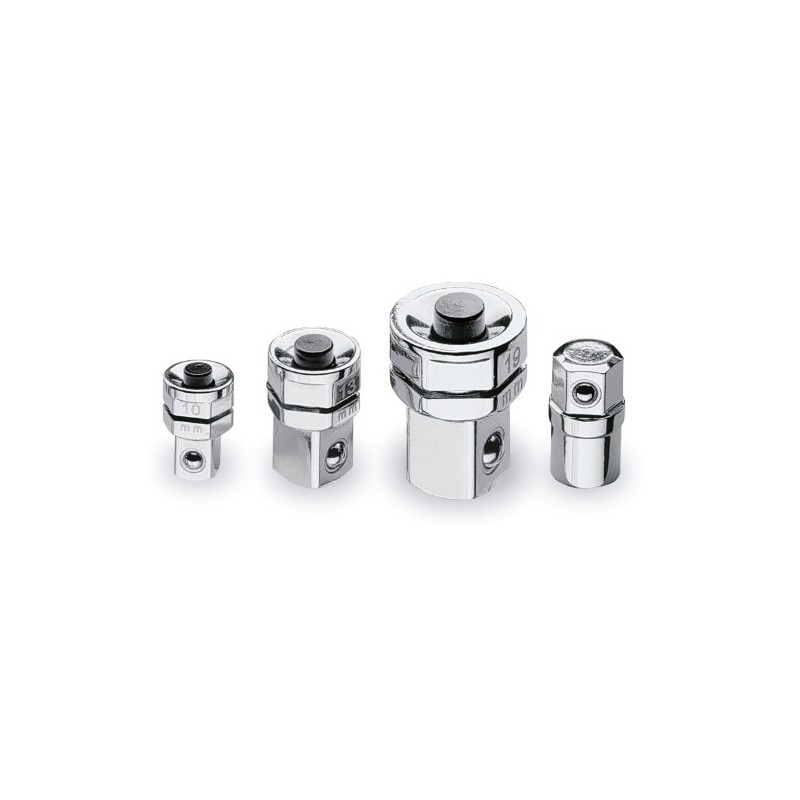 123/K4 Juego de 4 adaptadores para llaves de carraca: 1 adaptador para portapuntas 3 adaptadores de desenganche rápido