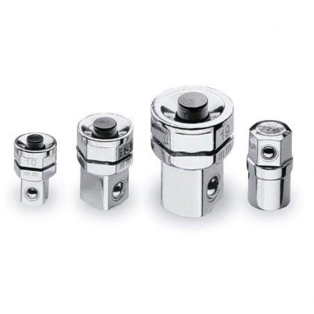 123/K4 Juego de 4 adaptadores para llaves de carraca: 1 adaptador para portapuntas 3 adaptadores de desenganche rápido