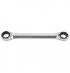 195 8X10 Llave de carraca poligonal doble, cromada