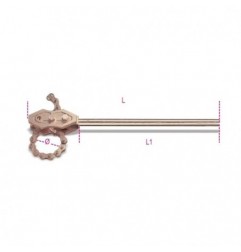 386BA 100 Llave de cadena tipo pesado, antichispa