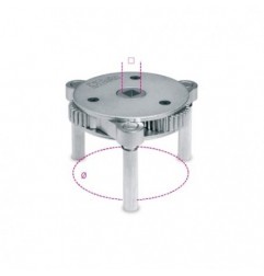 1493/U Llave autoajustable de 3 brazos para filtros de aceite a la derecha y a la izquierda