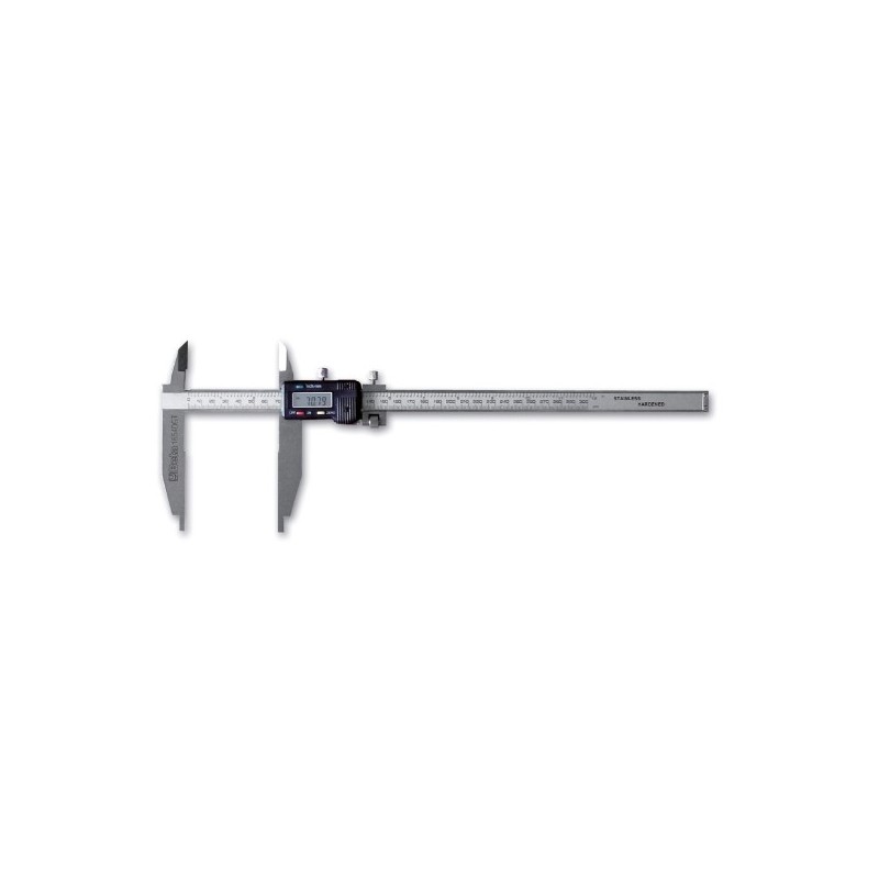 1654DGT Calibre de cursor digital de acero inoxidable templado, en estuche de madera