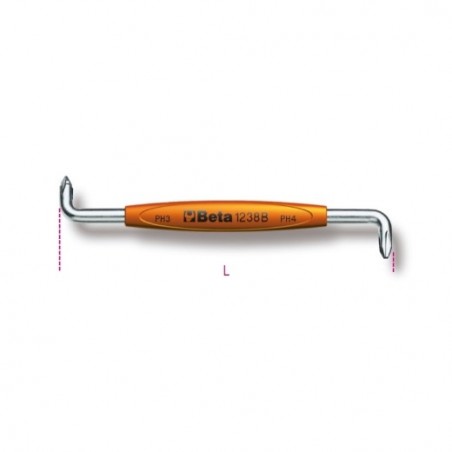 1238B 1-2 Destornillador acodado Phillips&reg,