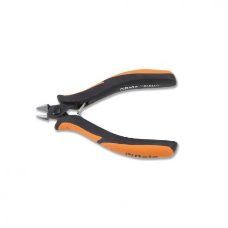 1184BM /2 Alicate de corte diagonal raso, de bocas redondeadas con mangos en bimaterial