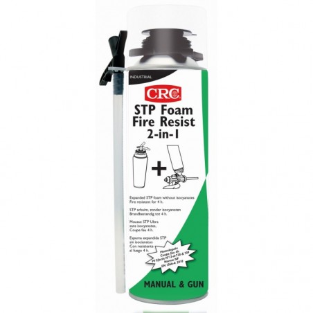 STP FOAM FIRE RESIST: Espuma de poliuretano no cancerígena monocomponente resistente al fuego. No contiene isocianatos.