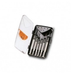 1229LPH/A6 Juego de 6 microdestornilladores planos y Phillips&reg,, en estuche de plástico