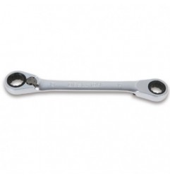 195P 8X10 Llave de estrella doble con carraca reversible, cromada