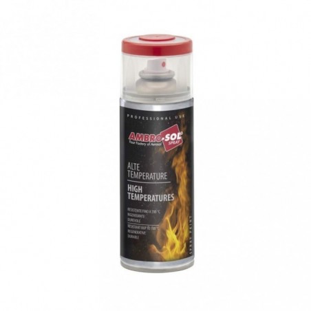 Esmalte altas temperaturas negro mate 400 ml