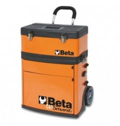 C41S Trolley portaherramientas con 2 módulos apilables, naranja