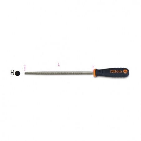 1719BM/RR Escofina redonda, con mango