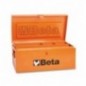 C22WL-O Baúl portaherramientas de chapa, forrado internamente en madera para mayor protección de las herramientas, naranja