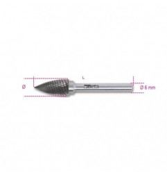 426MD/F12 Lima rotativa de metal duro, corte cruzado HM6