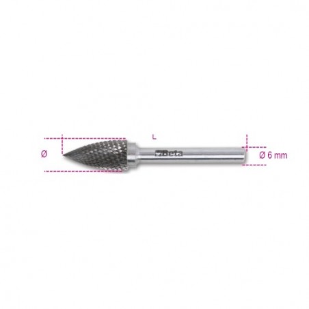 426MD/F12 Lima rotativa de metal duro, corte cruzado HM6