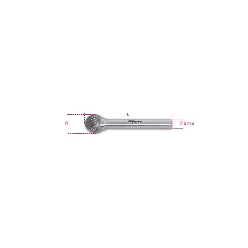 426MD/S12 Lima rotativa de metal duro, corte cruzado HM6