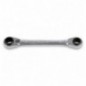 192 8-13 Llave de estrella doble con carraca reversible, cromada