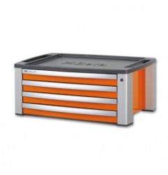 C39T-G Cajonera portátil con 4 cajones, gris