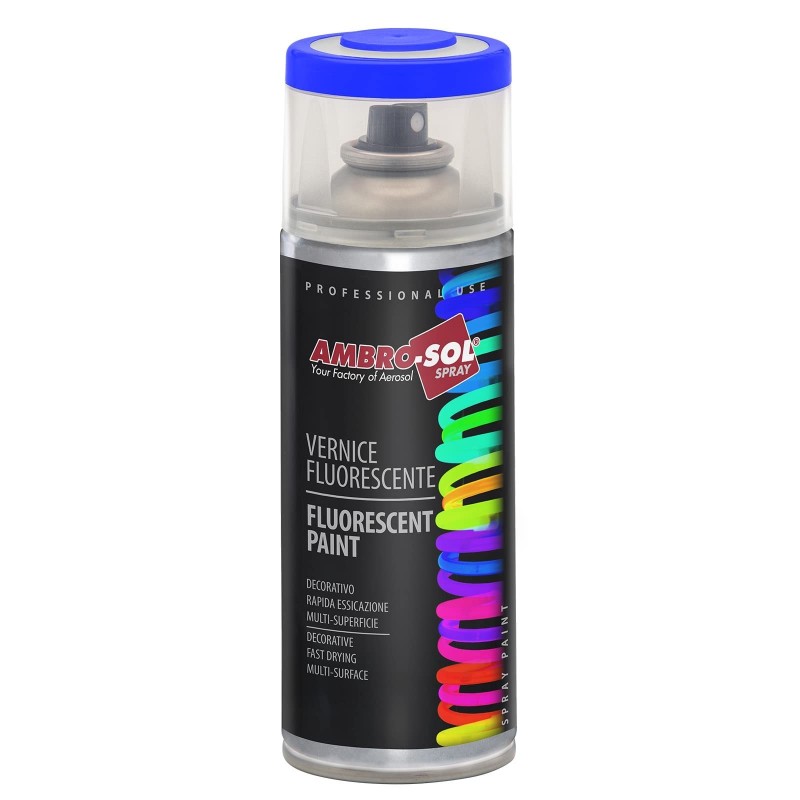 Esmalte efecto fluorescente azul 400 ml