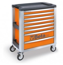 C39-8/O Cajonera móvil con 8 cajones, naranja