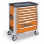 C39-8/O Cajonera móvil con 8 cajones, naranja