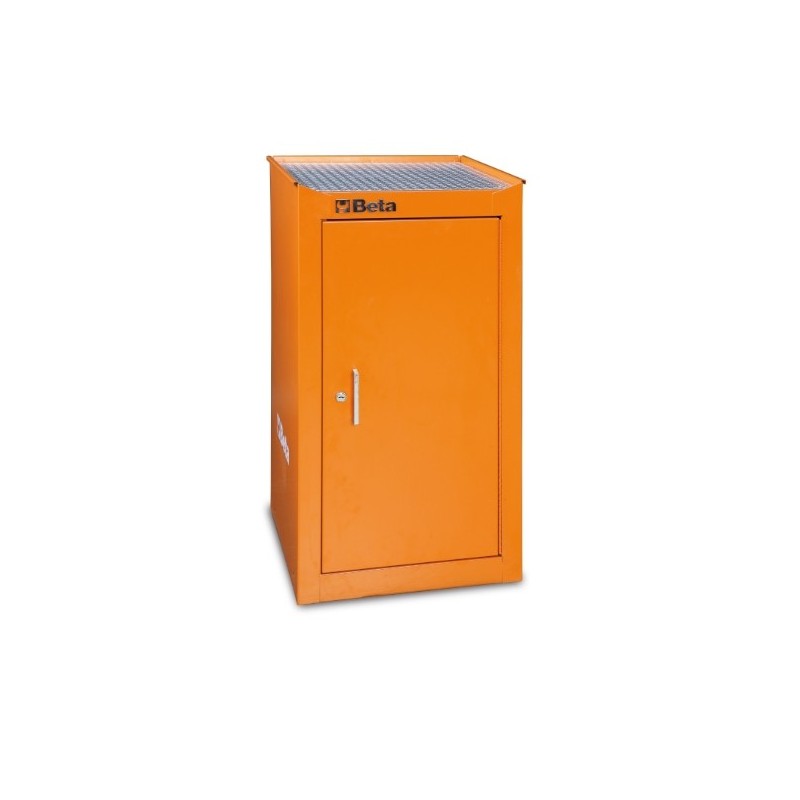 C38LA R Modulo lateral con estantería interna, rojo