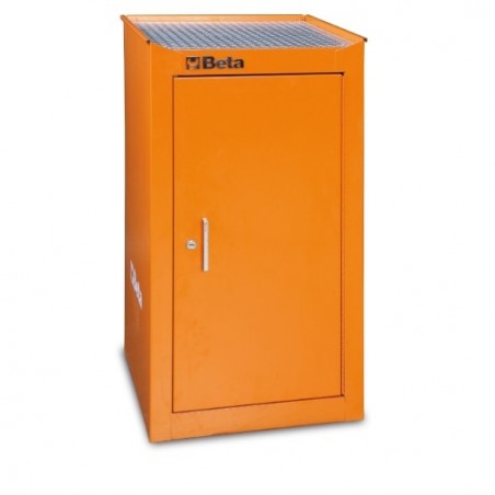C38LA R Modulo lateral con estantería interna, rojo