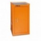C38LA R Modulo lateral con estantería interna, rojo