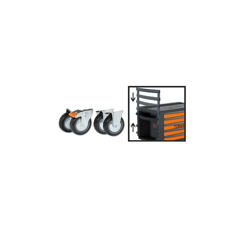 2300ST/KIT Kit con 4 ruedas y tirador para C23ST