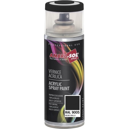 Pintura acri­lica 400 ml RAL 9011 NEGRO GRAFITO