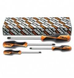 1269PZ/S4 Juego de 4 destornilladores Pozidriv&reg,-Supadriv&reg,, BetaGrip