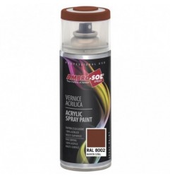 Pintura acri­lica 400 ml RAL 8022 MARRON OSCURO