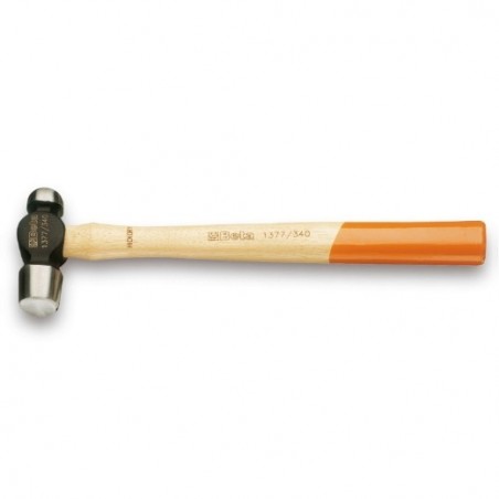 1377 680 Martillo de cabeza redonda y boca esférica para caldereros y hojalateros, mango de madera