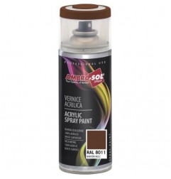 Pintura acri­lica 400 ml RAL 8011 MARRON NOGAL