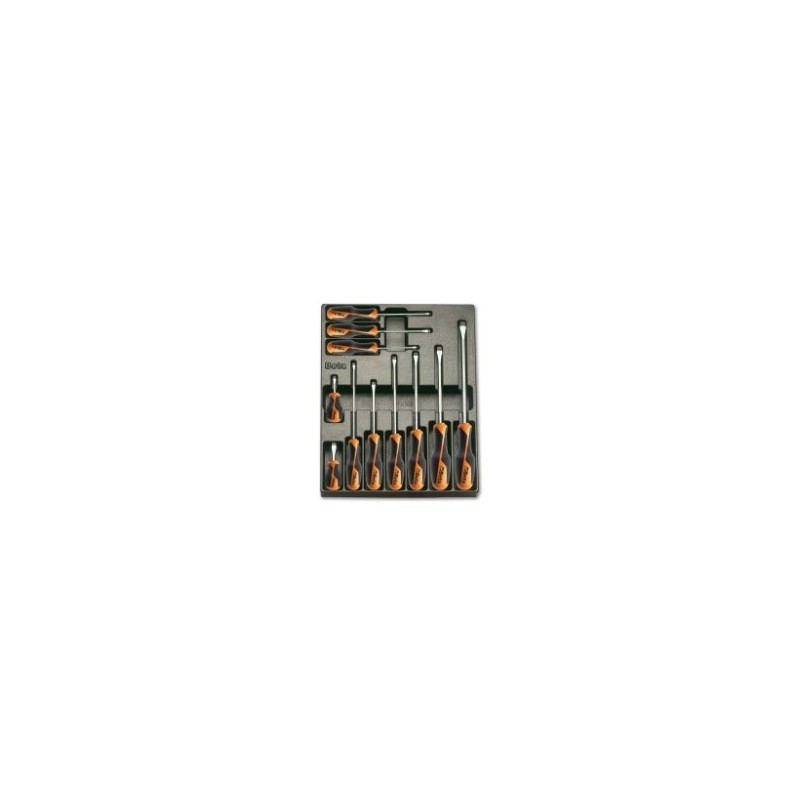 T167 Termoformado rígido con destornilladores planos, BetaGrip