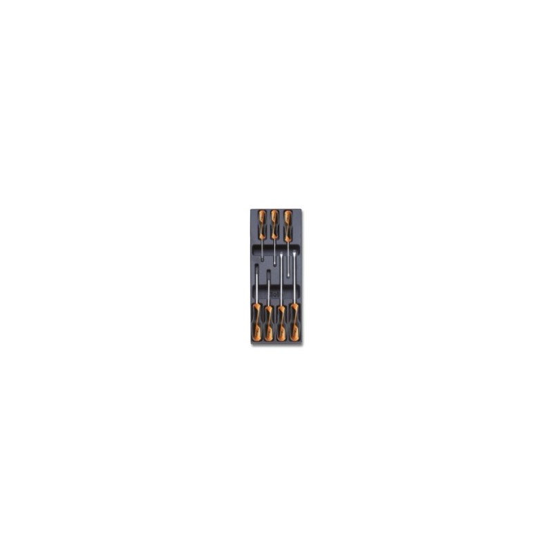 T208 Termoformado rígido con destornilladores planos y Phillips&reg,, BetaGrip