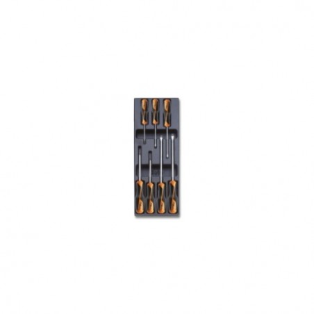 T208 Termoformado rígido con destornilladores planos y Phillips&reg,, BetaGrip