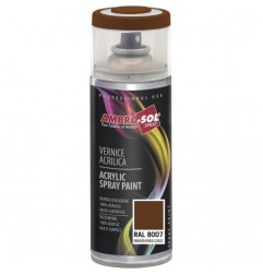 Pintura acri­lica 400 ml RAL 8003 MARRON PARDO ARCILLA