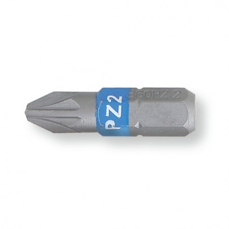 860PZ 2 Bit de 1/4&quot, Pozidriv&reg,-Supadriv&reg,, de color