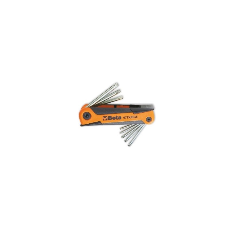 97TX/BG8 Juego de 8 llaves acodadas para tornillos Torx&reg,
