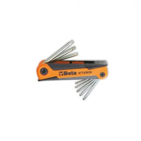 97TX/BG8 Juego de 8 llaves acodadas para tornillos Torx&reg,