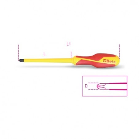 1272MQ 0X3X60 Destornillador Phillips&reg,, aislado