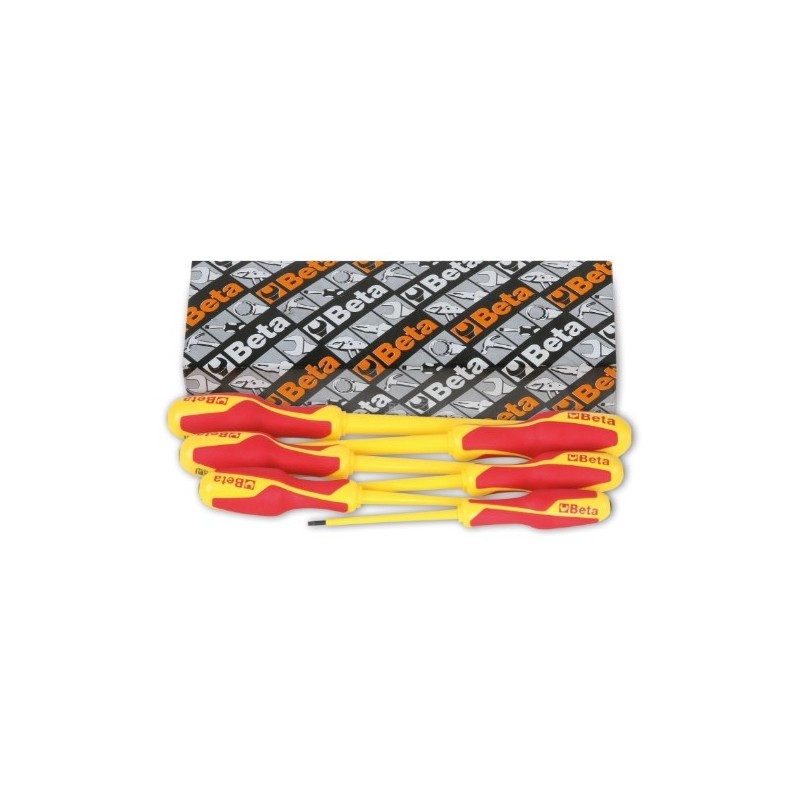 1274MQ/S6 Juego de 6 destornilladores planos hoja fresada, aislados