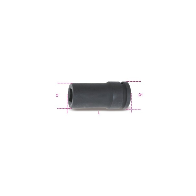 728LQ 19 Vaso de impacto de 3/4&quot, largo