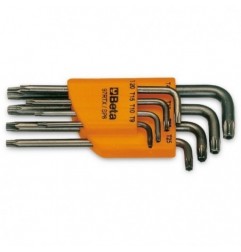 97RTX/SC8 Juego de 8 llaves acodadas para tornillos Tamper Resistant Torx&reg,, bruñidas, con soporte
