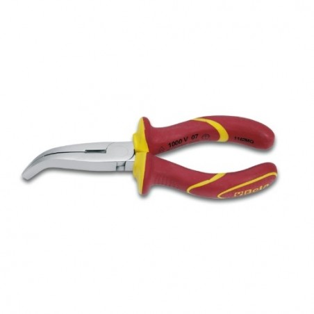 1164MQ 160 Alicate de bocas planas acodadas largas, aislado