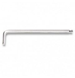 96LBP 6 Llave Allen acodada con cabeza esférica, modelo largo, cromada