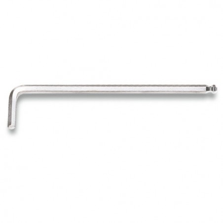 96LBP 6 Llave Allen acodada con cabeza esférica, modelo largo, cromada
