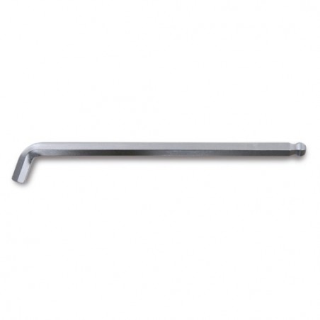96BPA 8 Llave Allen acodada a 110° con cabeza esférica, modelo largo, cromada